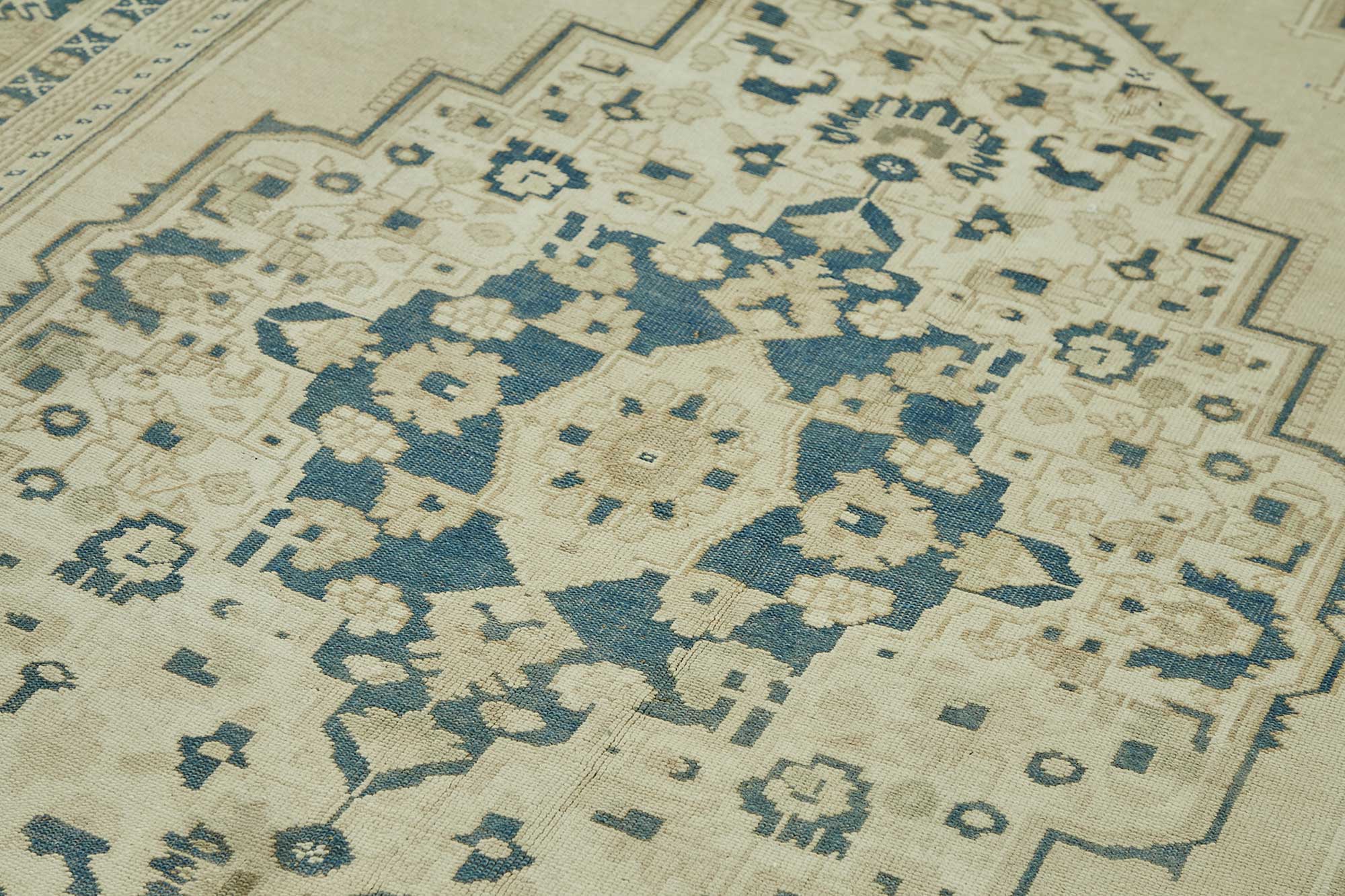6x11 Beige Vintage Anatolian Rug - 49407
