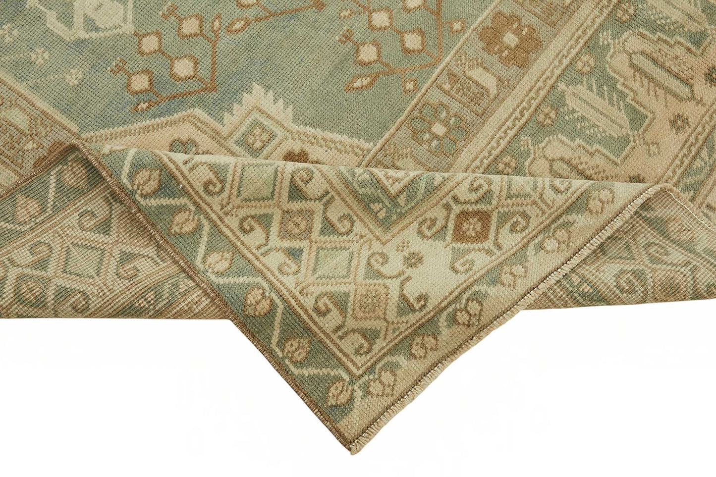 6x10 Beige Vintage Anatolian Rug - 49408