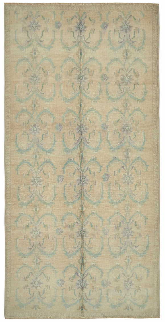 5x10 Beige Vintage Anatolian Rug - 49409