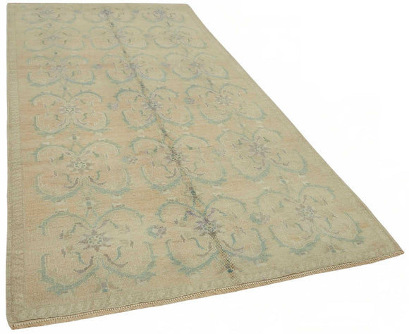 5x10 Beige Vintage Anatolian Rug - 49409