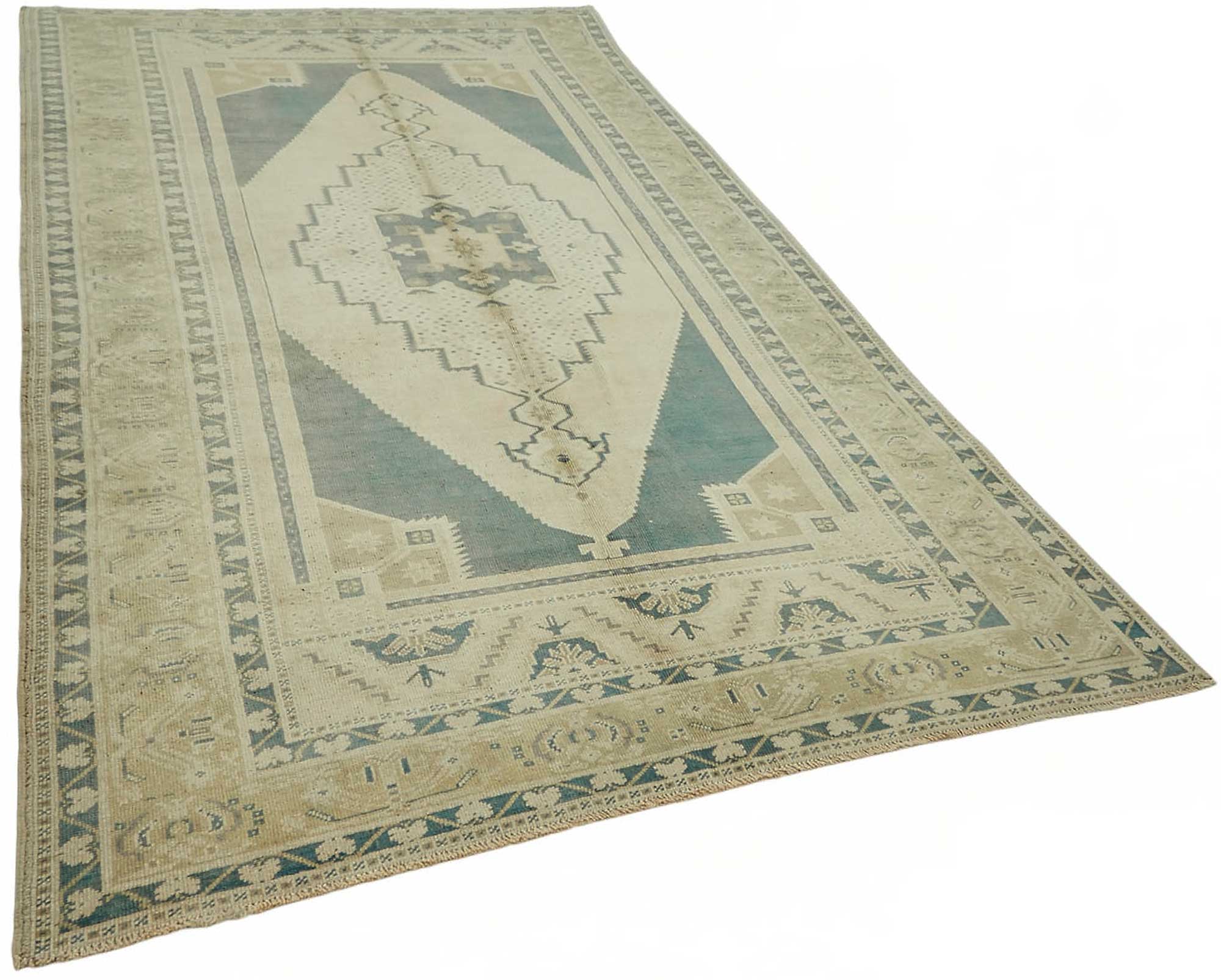 6x11 Beige Vintage Anatolian Rug - 49411