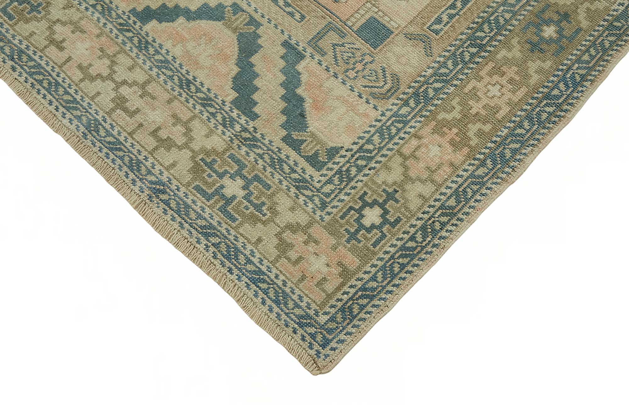 5x9 Beige Vintage Anatolian Rug - 49412
