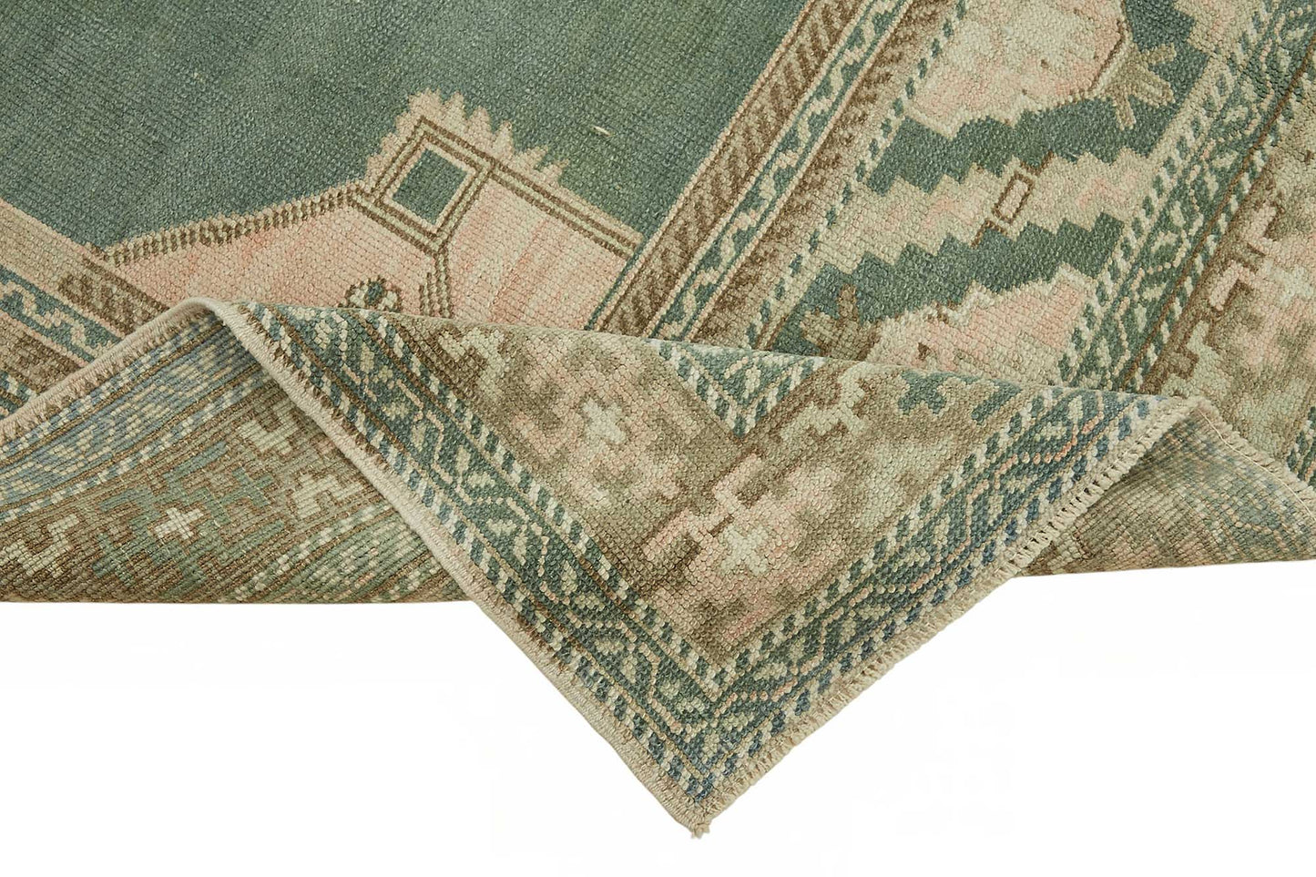 5x9 Beige Vintage Anatolian Rug - 49412