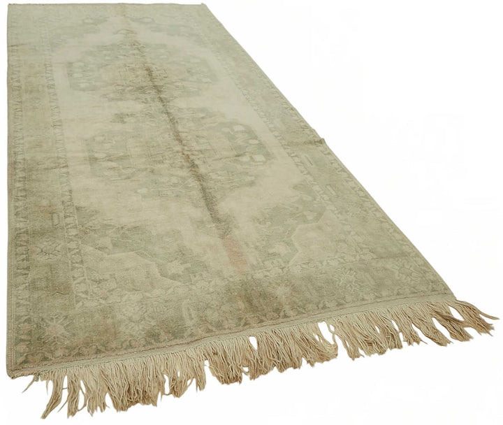 5x11 Beige Vintage Anatolian Rug - 49413