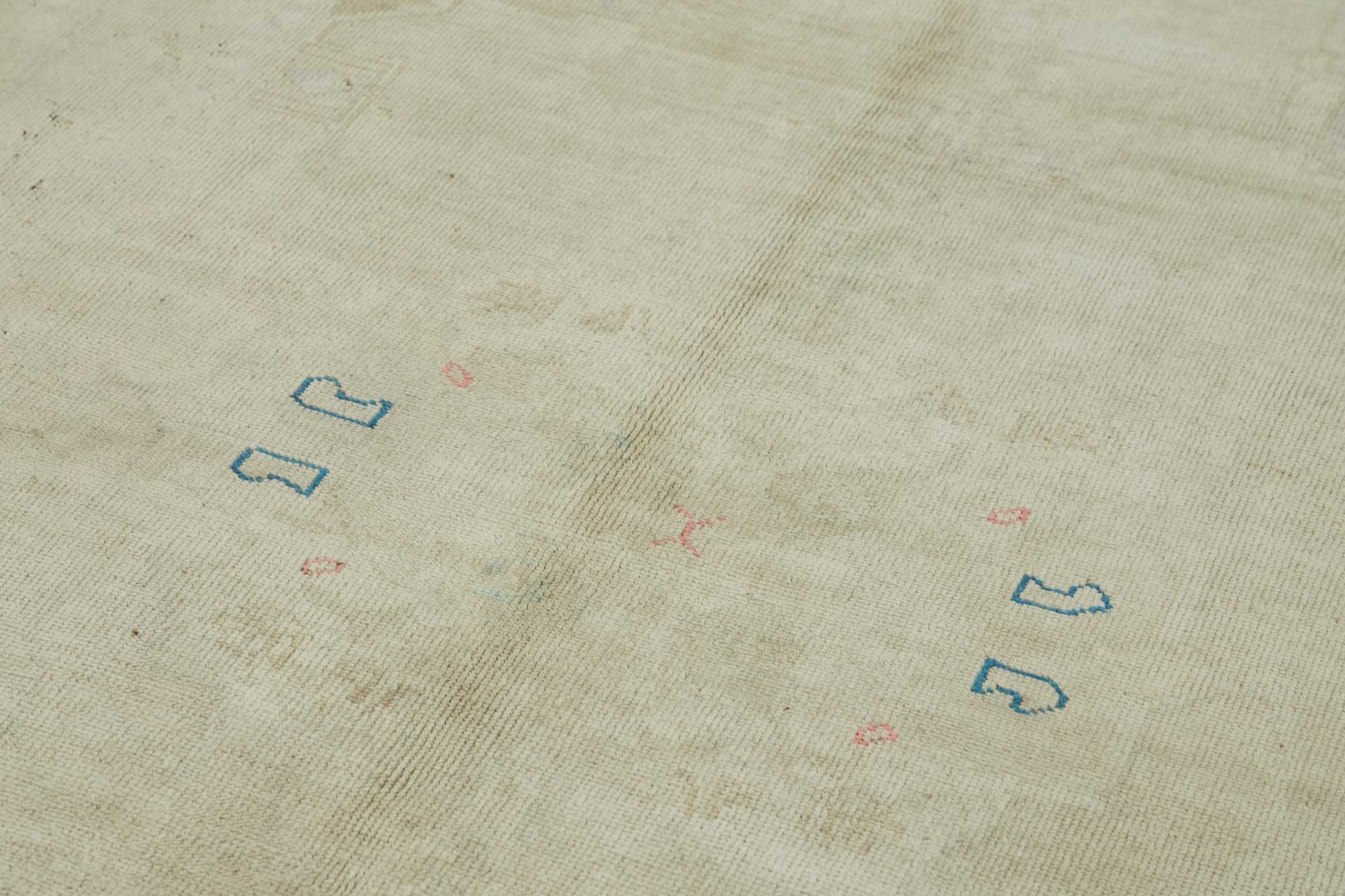 5x11 Beige Vintage Anatolian Rug - 49414
