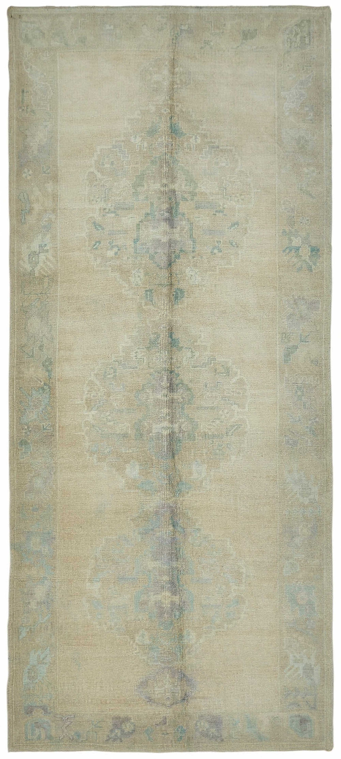 5x12 Beige Vintage Anatolian Rug - 49415