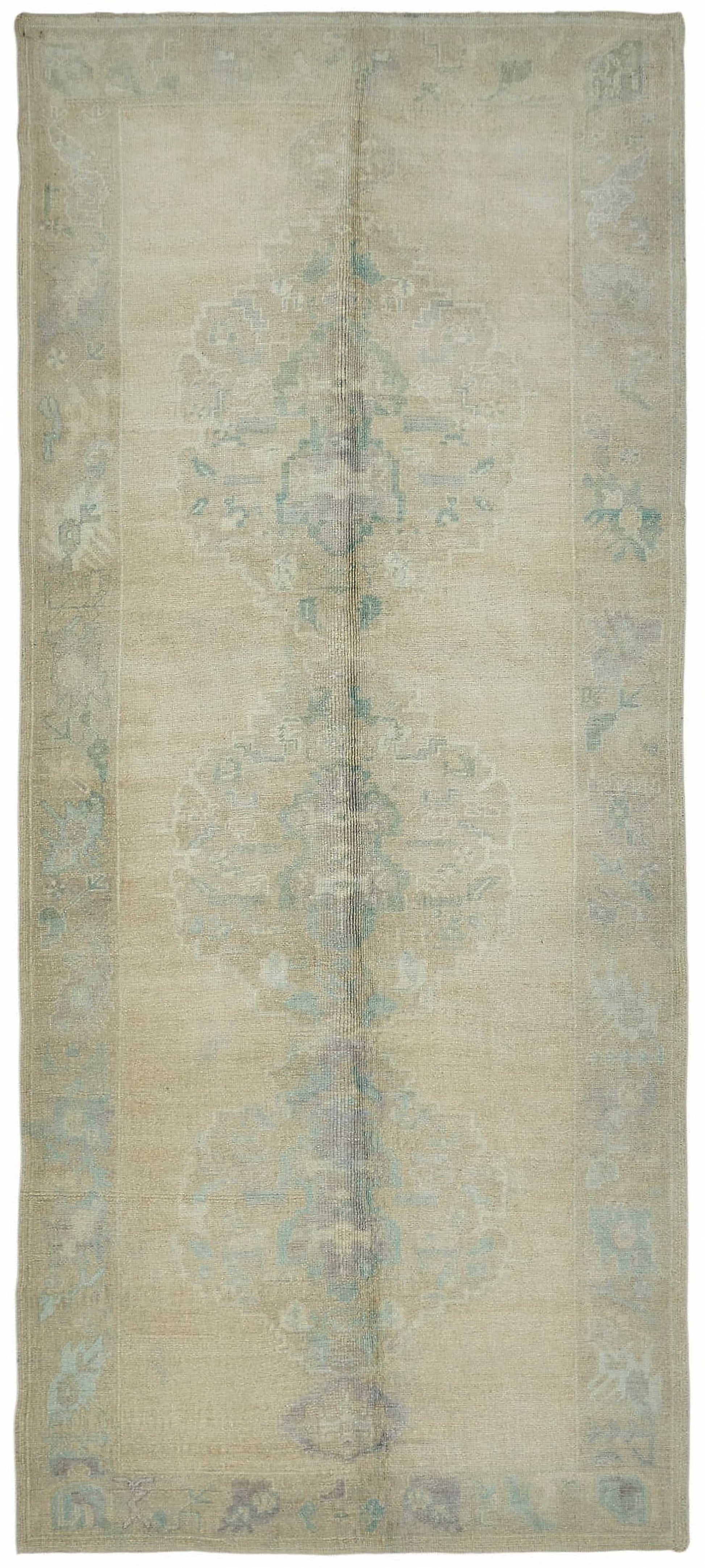 5x12 Beige Vintage Anatolian Rug - 49415