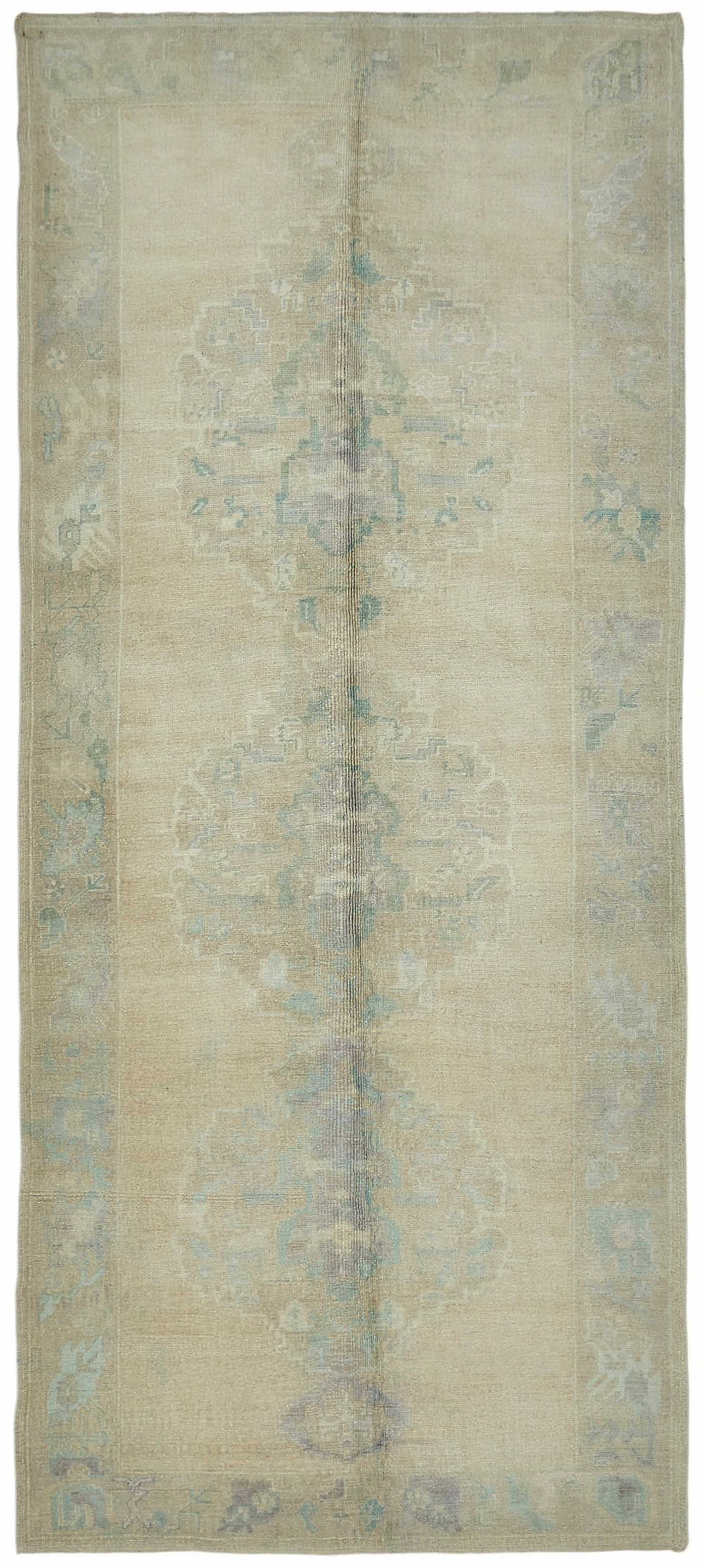 5x12 Beige Vintage Anatolian Rug - 49415