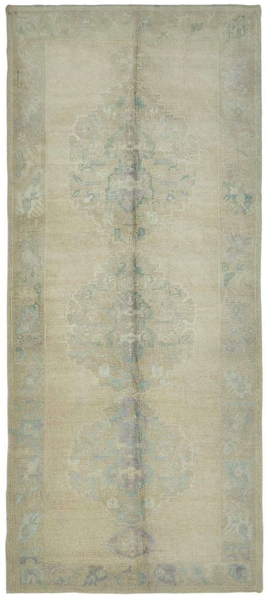 5x12 Beige Vintage Anatolian Rug - 49415