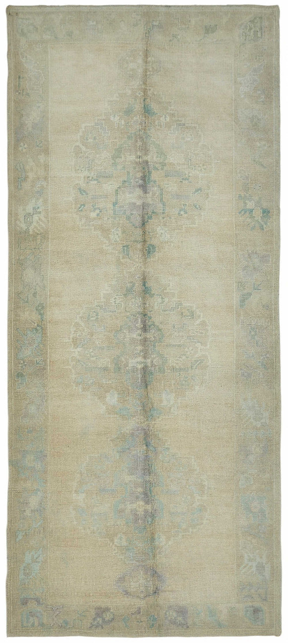 5x12 Beige Vintage Anatolian Rug - 49415