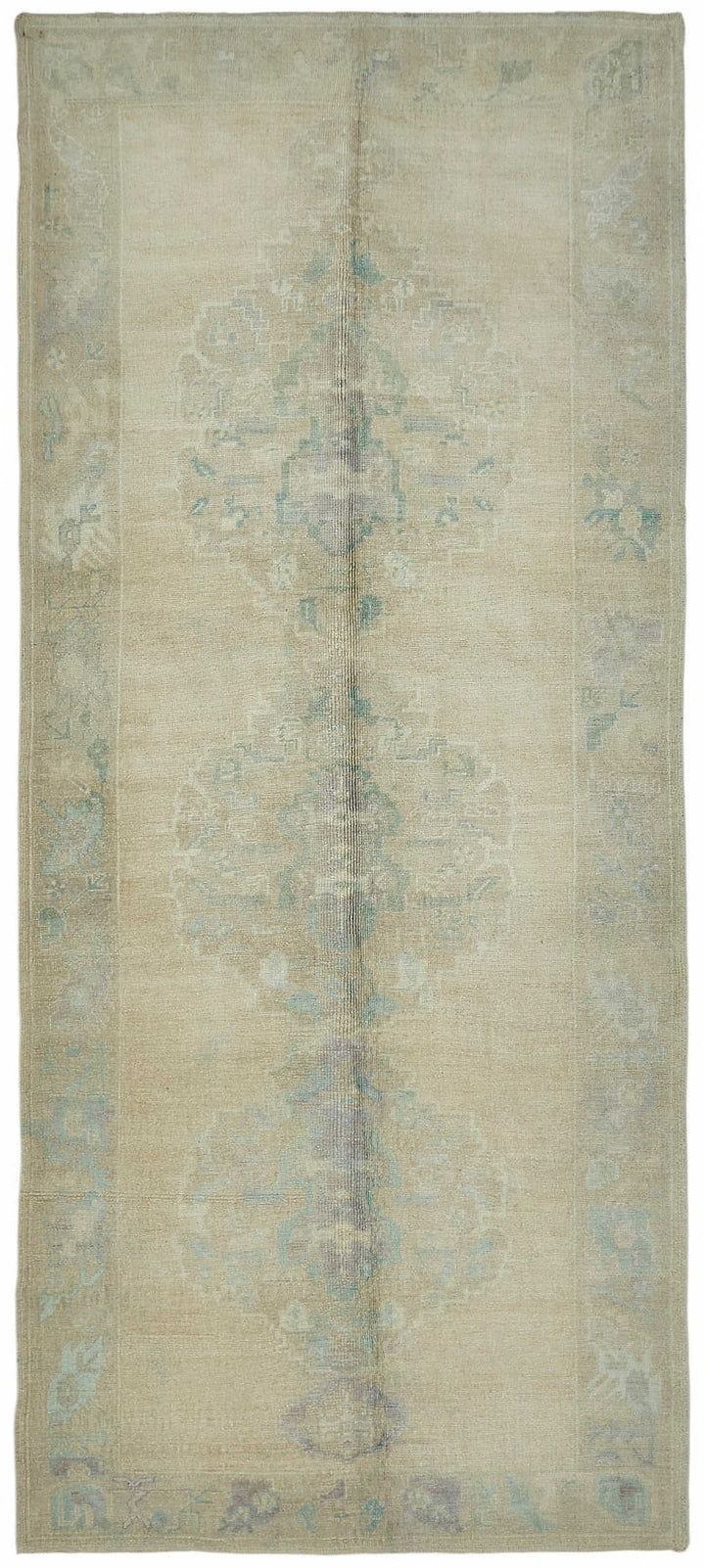 5x12 Beige Vintage Anatolian Rug - 49415