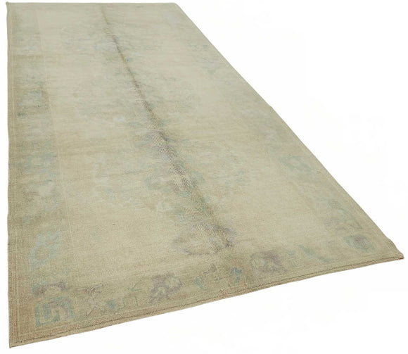 5x12 Beige Vintage Anatolian Rug - 49415
