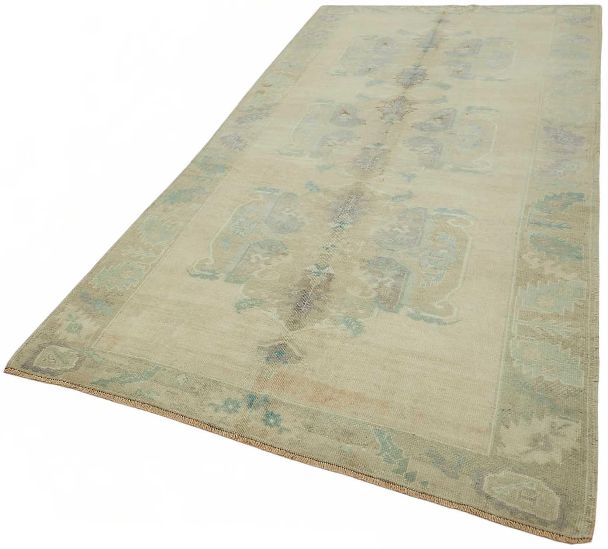 5x10 Beige Vintage Anatolian Rug - 49418