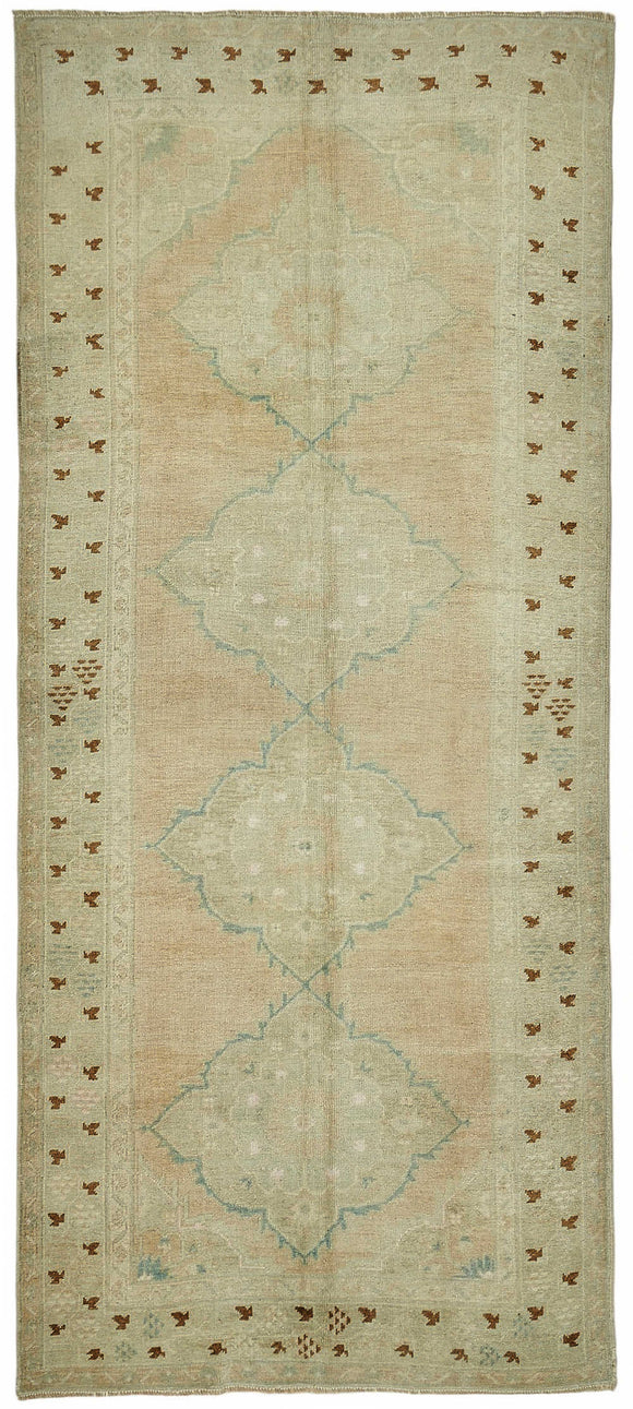 5x11 Beige Vintage Anatolian Rug - 49421