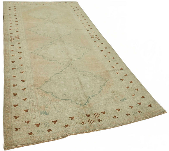 5x11 Beige Vintage Anatolian Rug - 49421