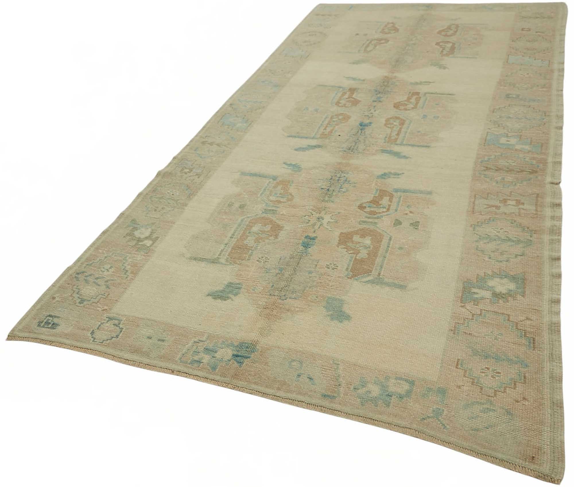 5x12 Beige Vintage Anatolian Rug - 49422