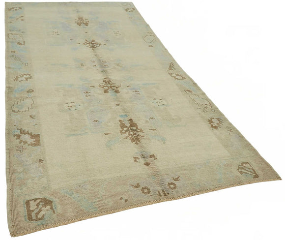5x11 Beige Vintage Anatolian Rug - 49423