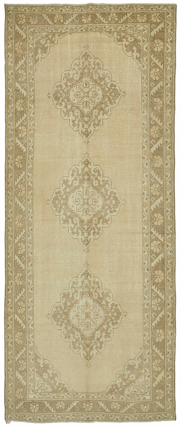 5x11 Beige Vintage Anatolian Rug - 49424