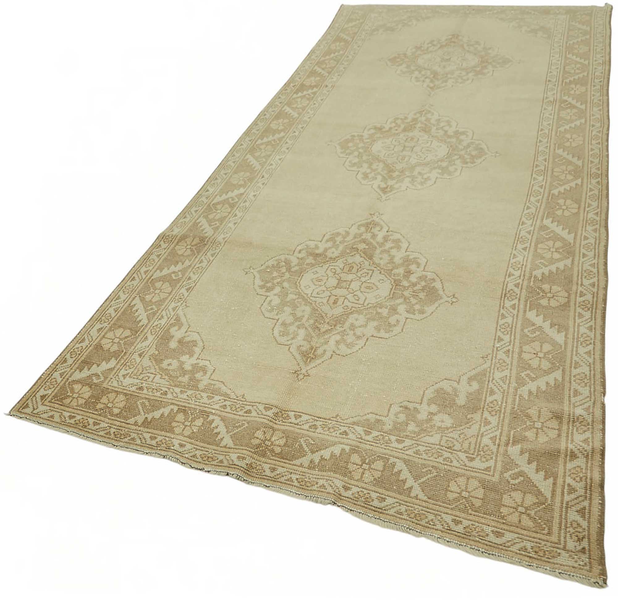 5x11 Beige Vintage Anatolian Rug - 49424