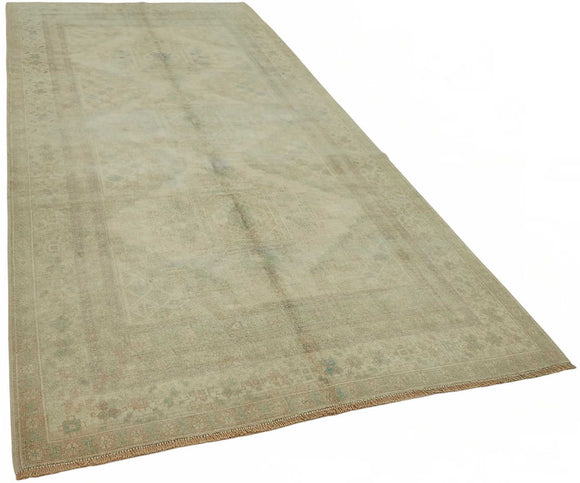 5x11 Beige Vintage Anatolian Rug - 49425