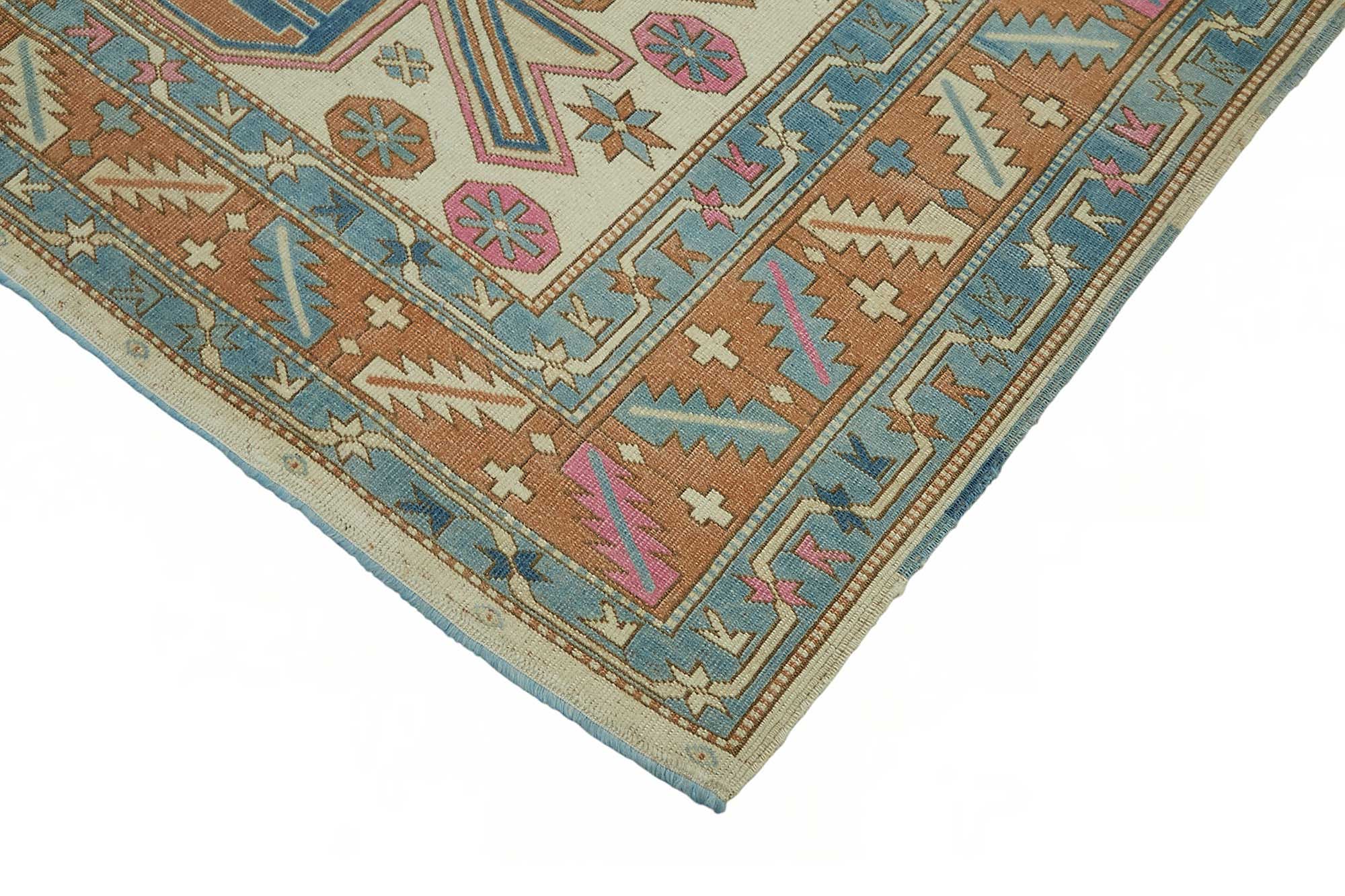 7x9 Beige Vintage Anatolian Rug - 49426