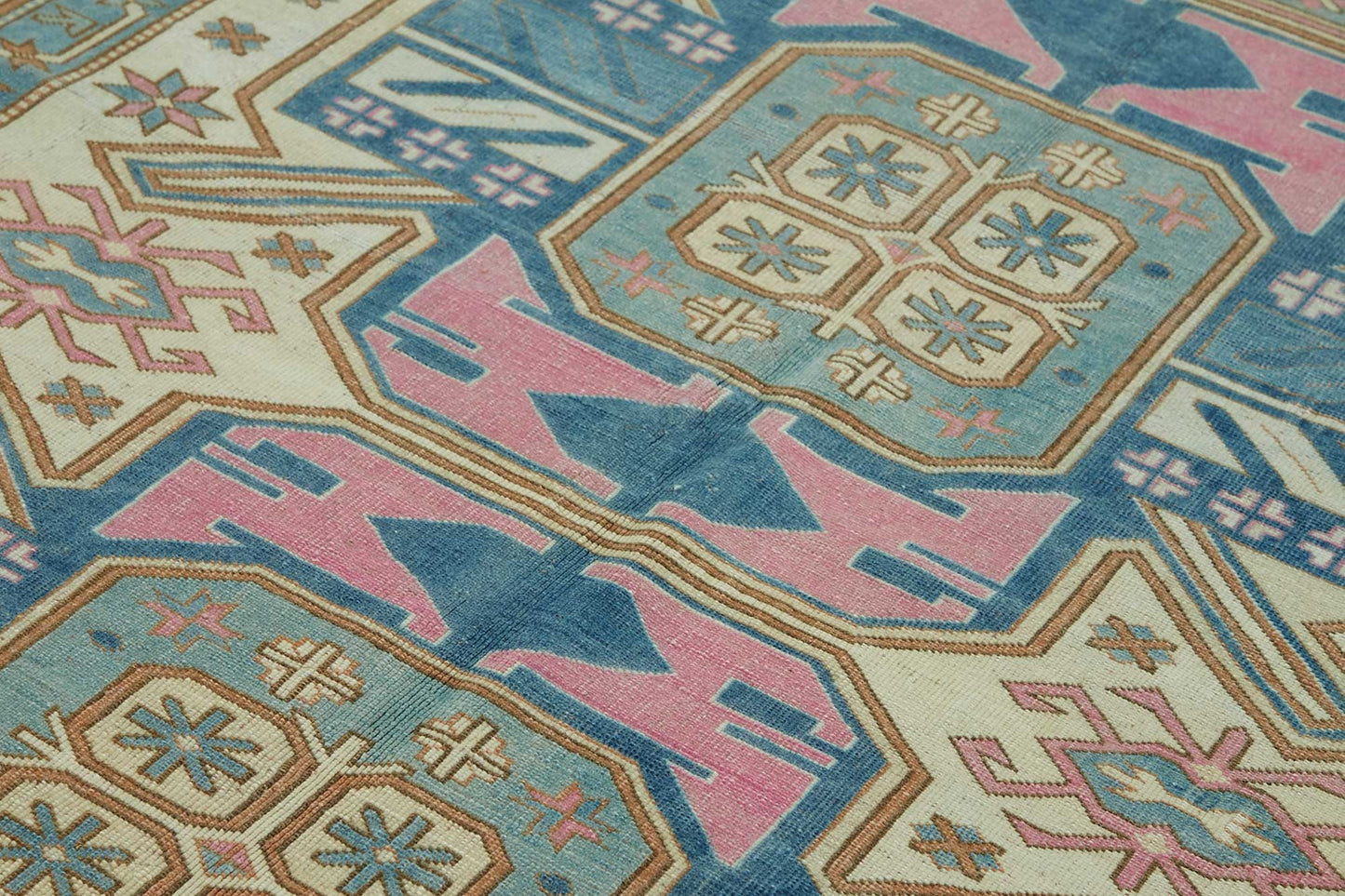 7x9 Beige Vintage Anatolian Rug - 49426