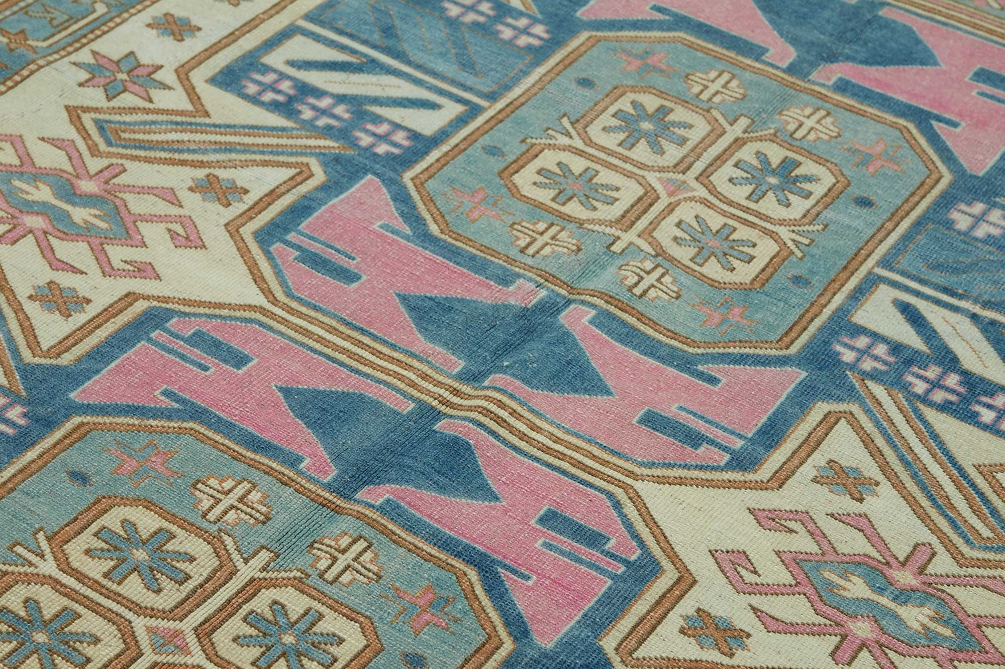 7x9 Beige Vintage Anatolian Rug - 49426