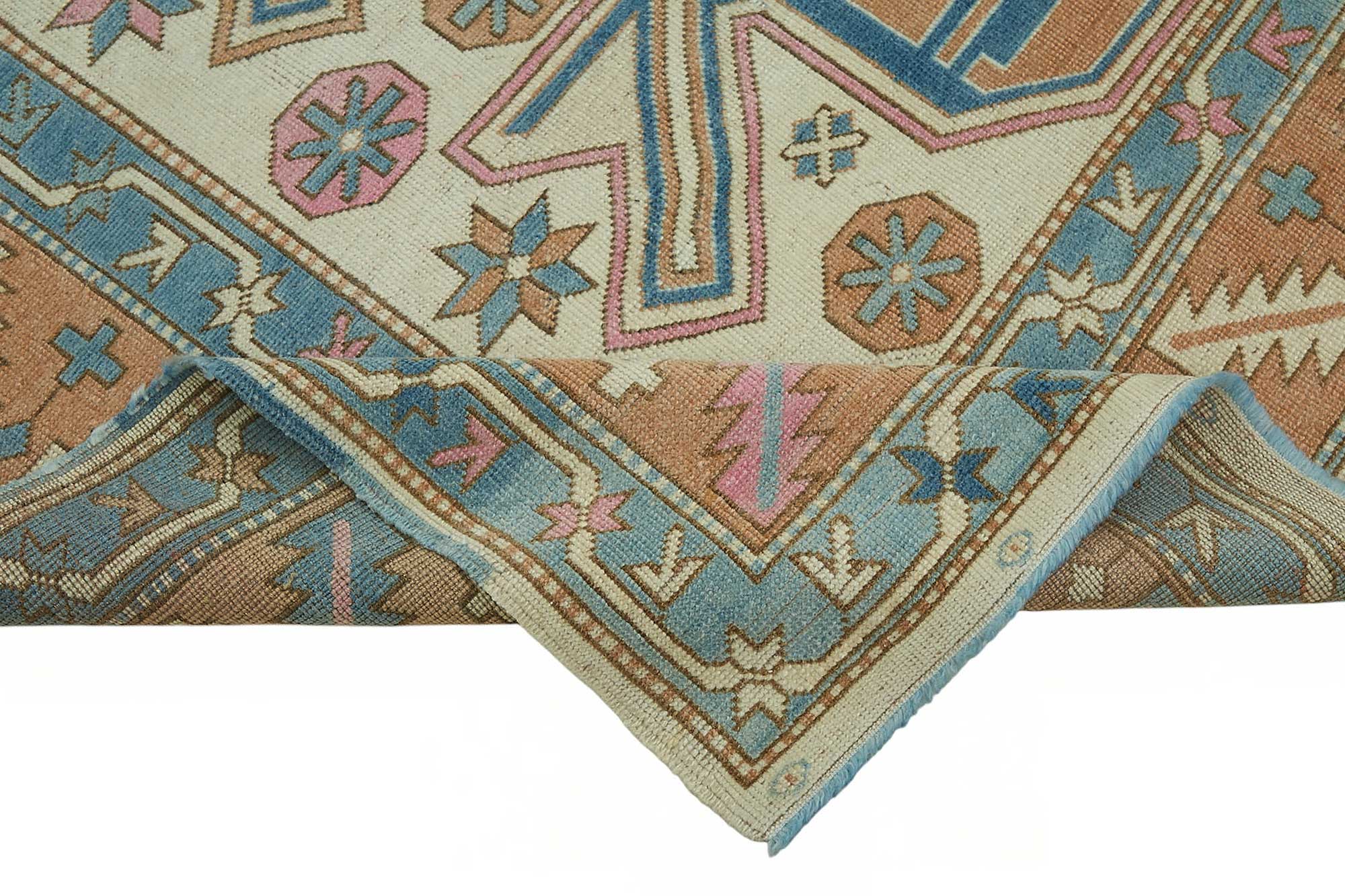 7x9 Beige Vintage Anatolian Rug - 49426