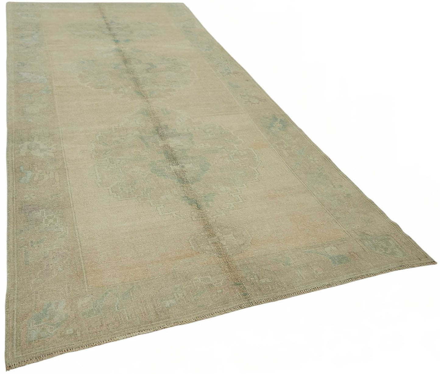 5x12 Beige Vintage Anatolian Rug - 49427