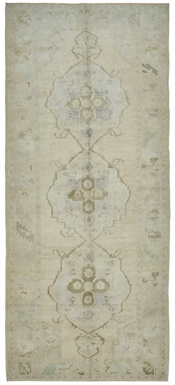 5x12 Beige Vintage Anatolian Rug - 49428