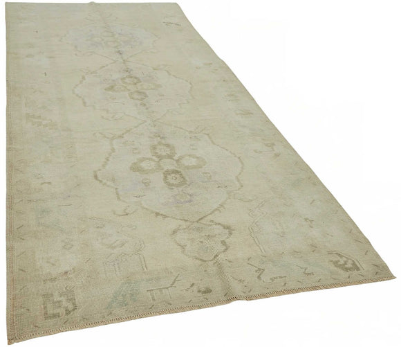 5x12 Beige Vintage Anatolian Rug - 49428