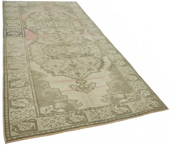 5x11 Beige Vintage Anatolian Rug - 49429