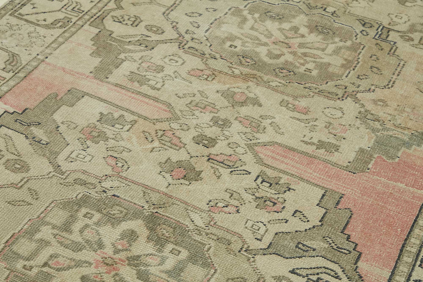 5x11 Beige Vintage Anatolian Rug - 49429