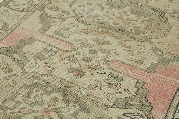 5x11 Beige Vintage Anatolian Rug - 49429