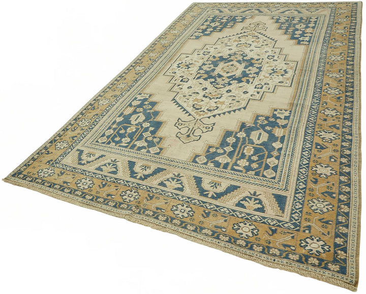 6x12 Beige Vintage Anatolian Rug - 49430