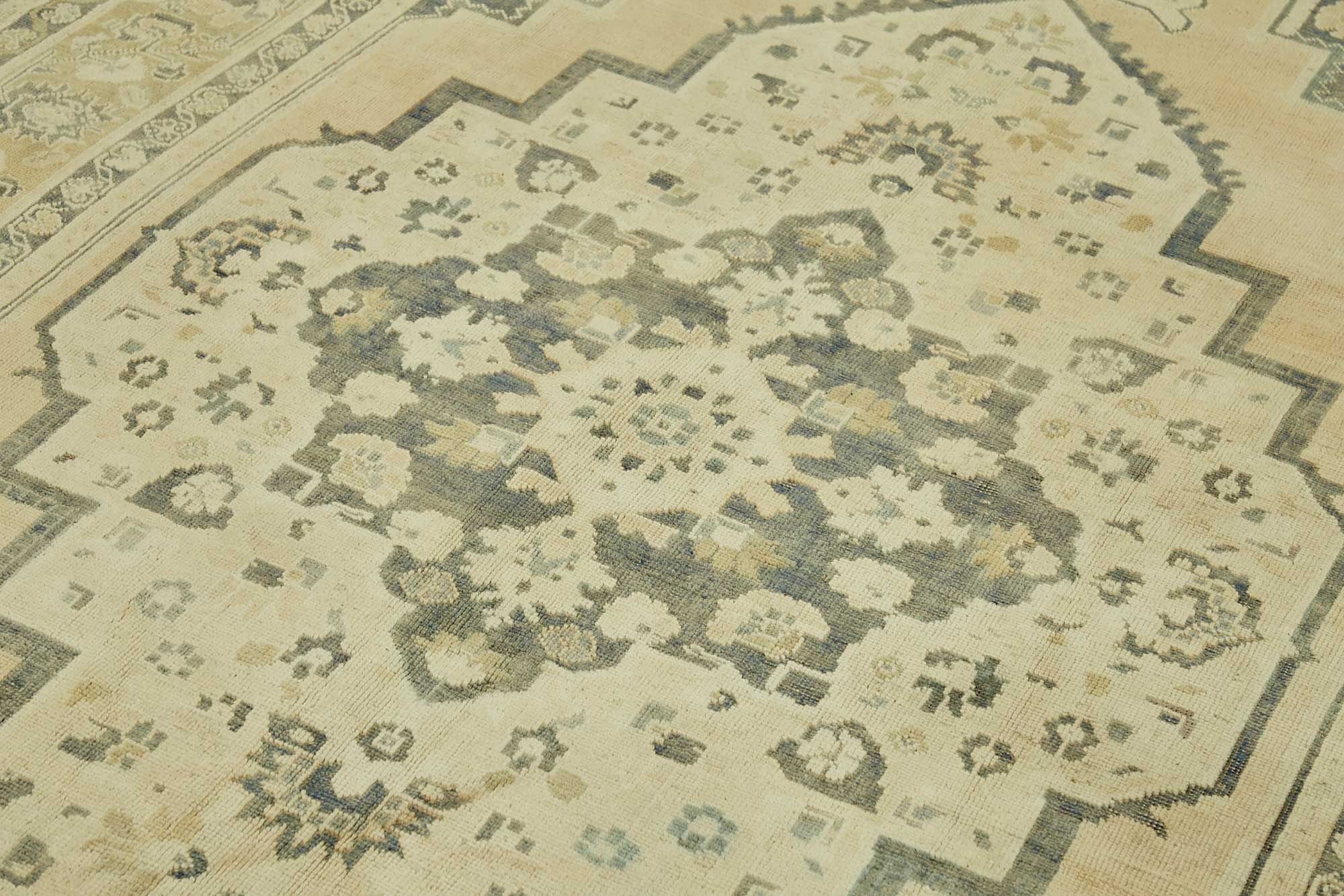 6x11 Beige Vintage Anatolian Rug - 49432