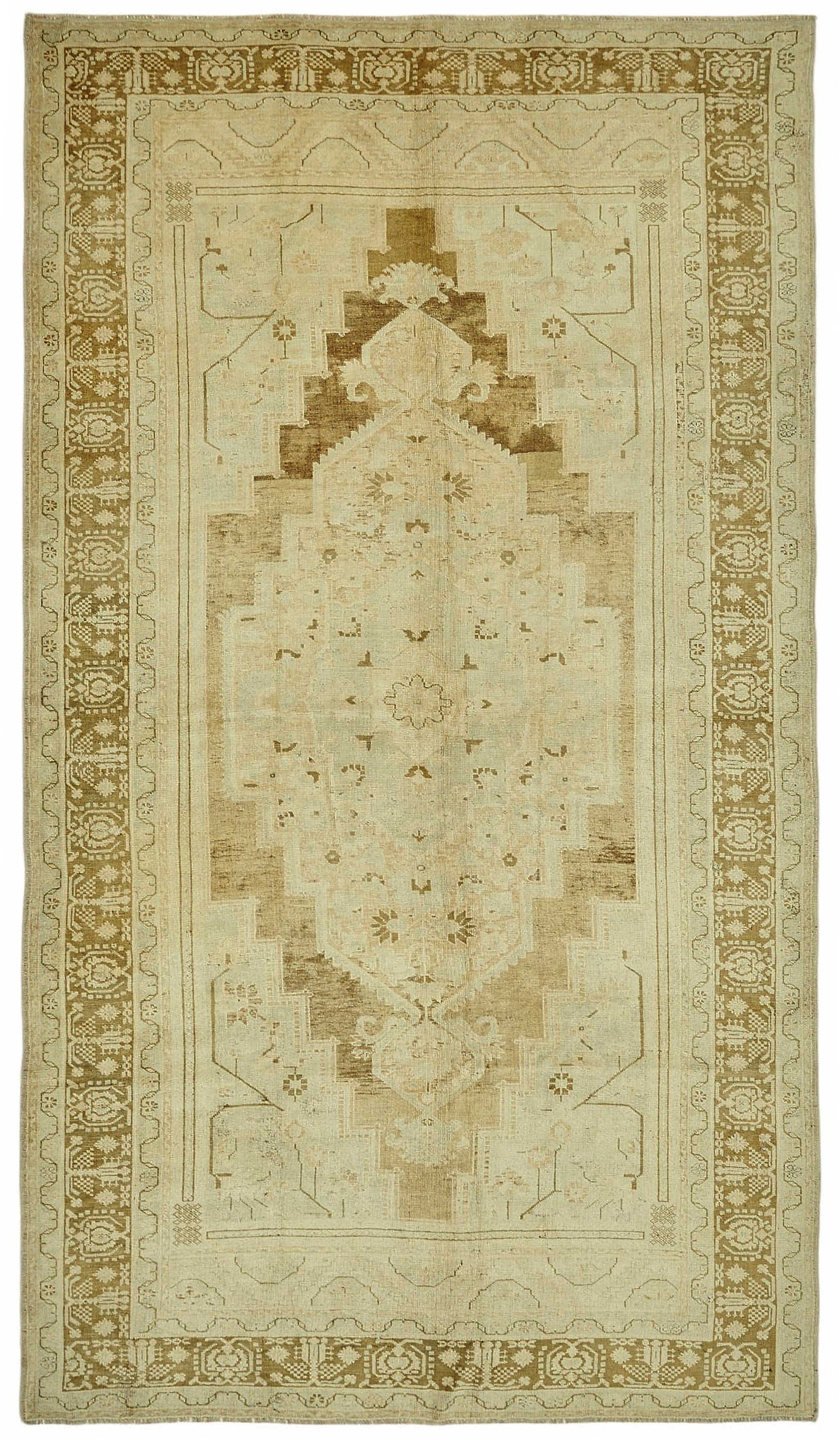 7x12 Beige Vintage Anatolian Rug - 49433
