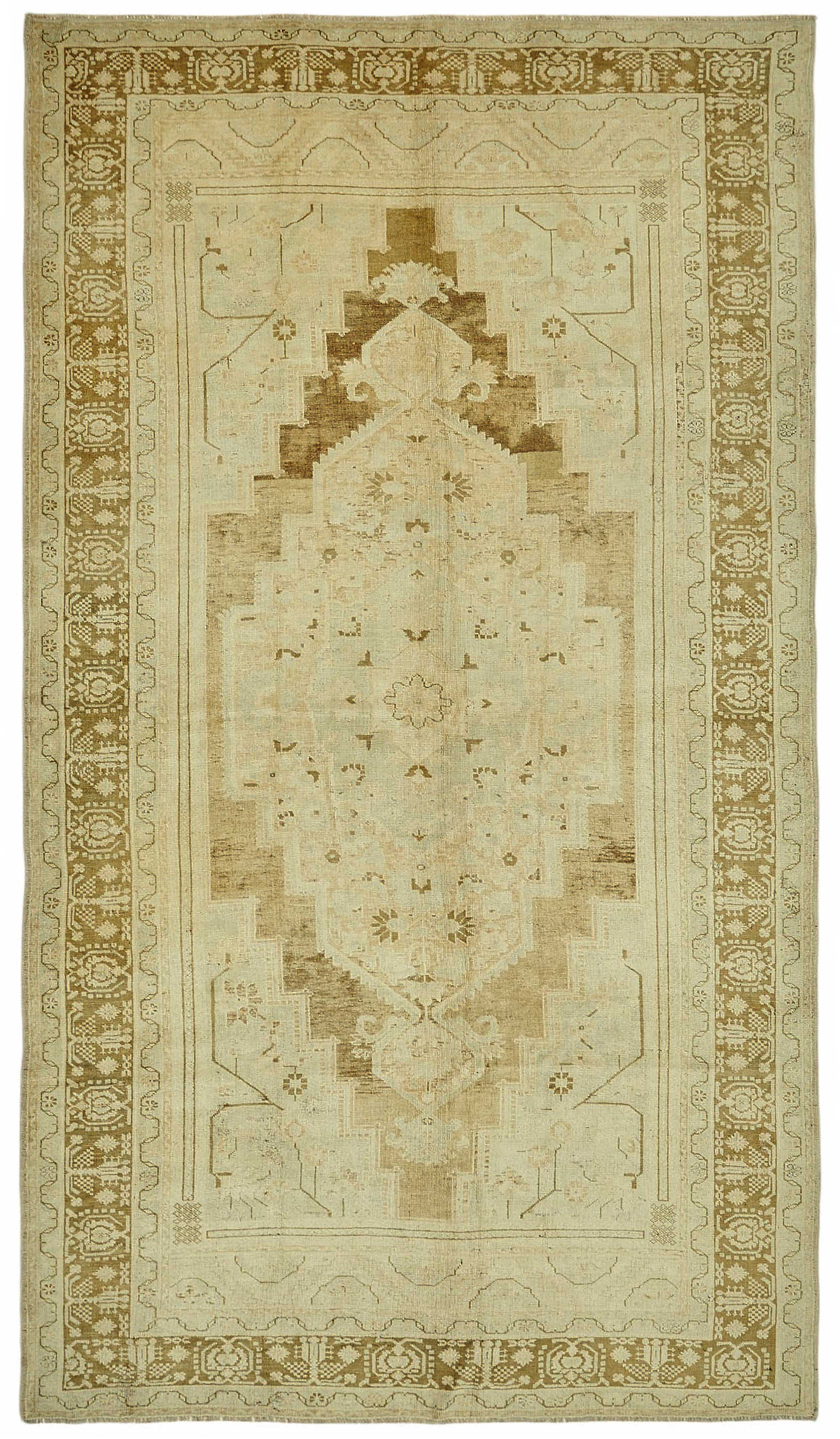 7x12 Beige Vintage Anatolian Rug - 49433