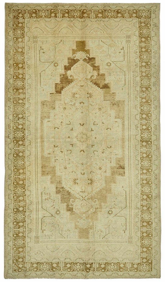 7x12 Beige Vintage Anatolian Rug - 49433