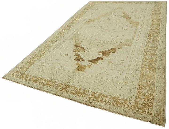 7x12 Beige Vintage Anatolian Rug - 49433