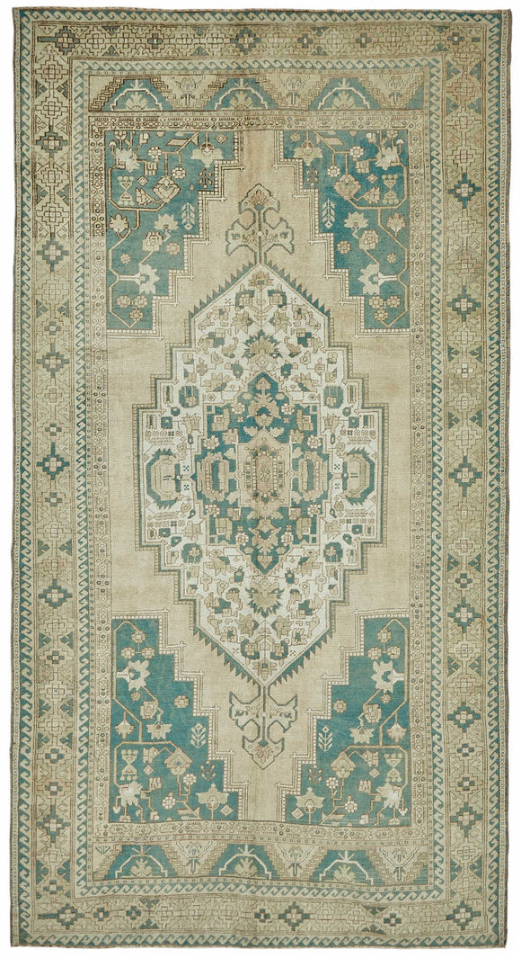 6x12 Beige Vintage Anatolian Rug - 49435