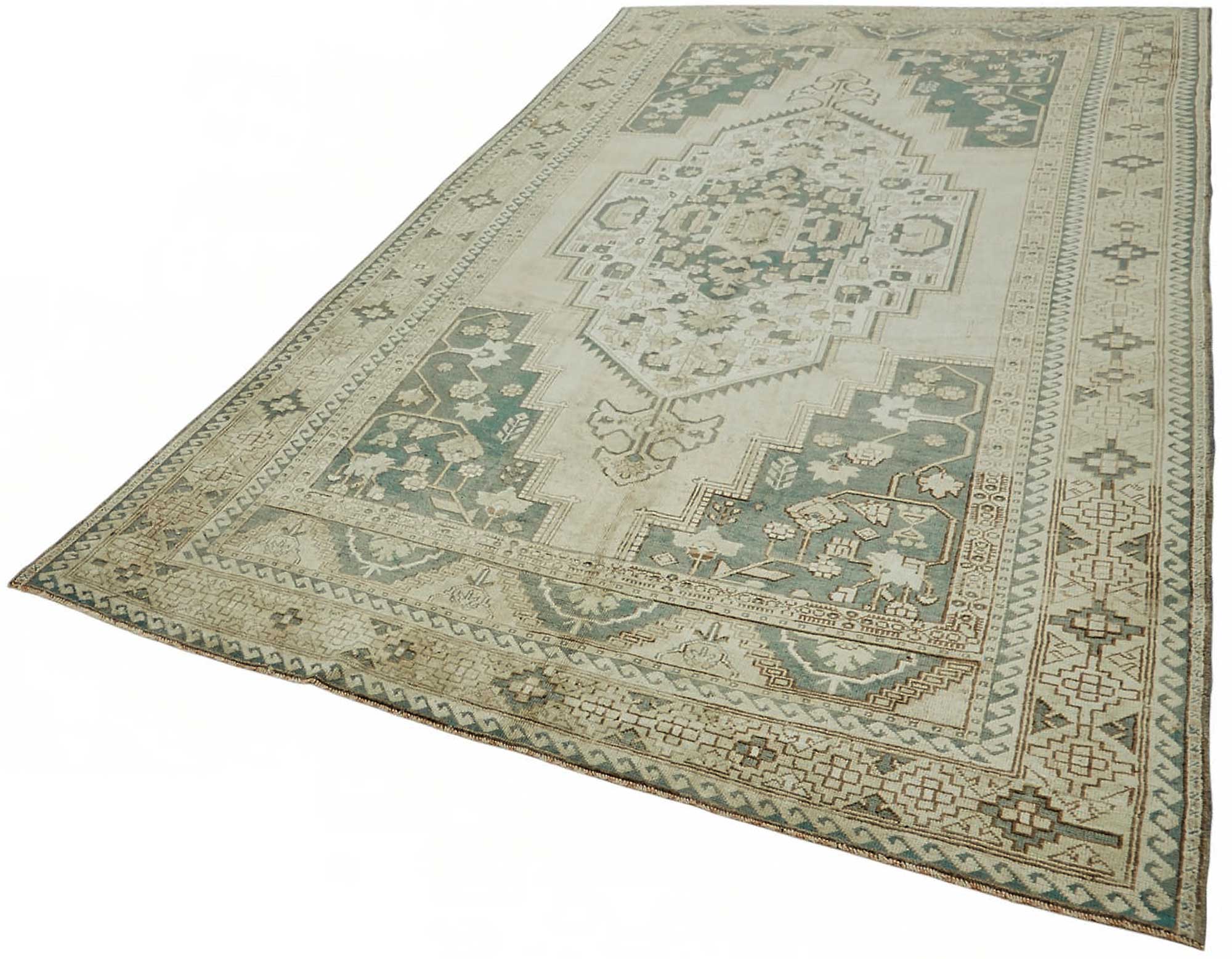 6x12 Beige Vintage Anatolian Rug - 49435