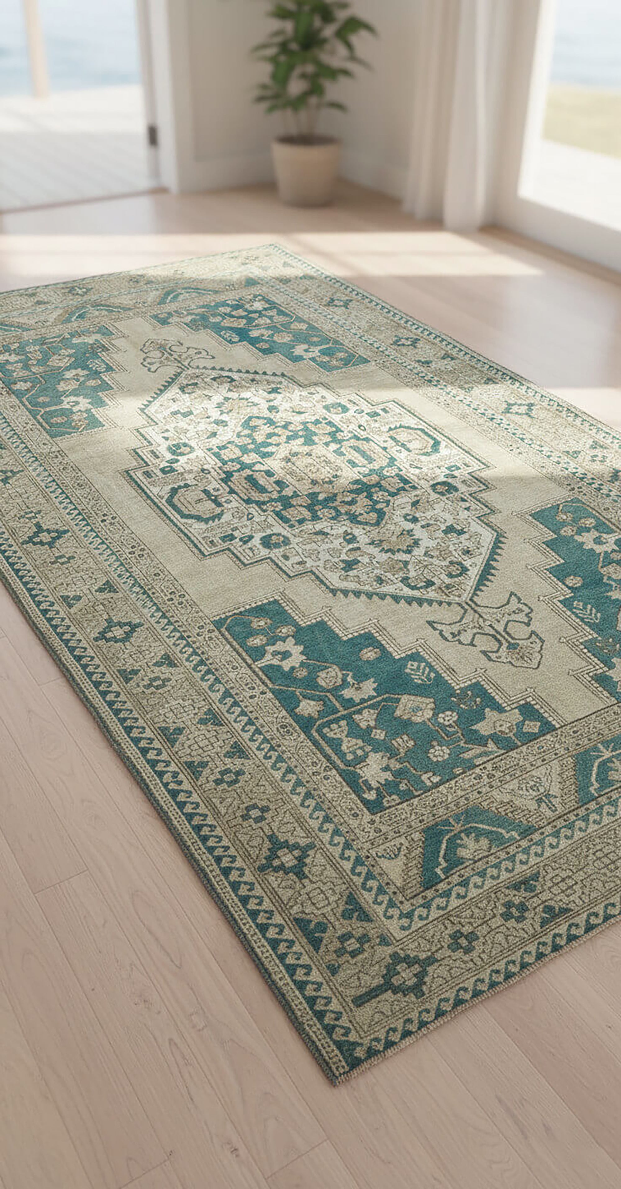 6x12 Beige Vintage Anatolian Rug - 49435