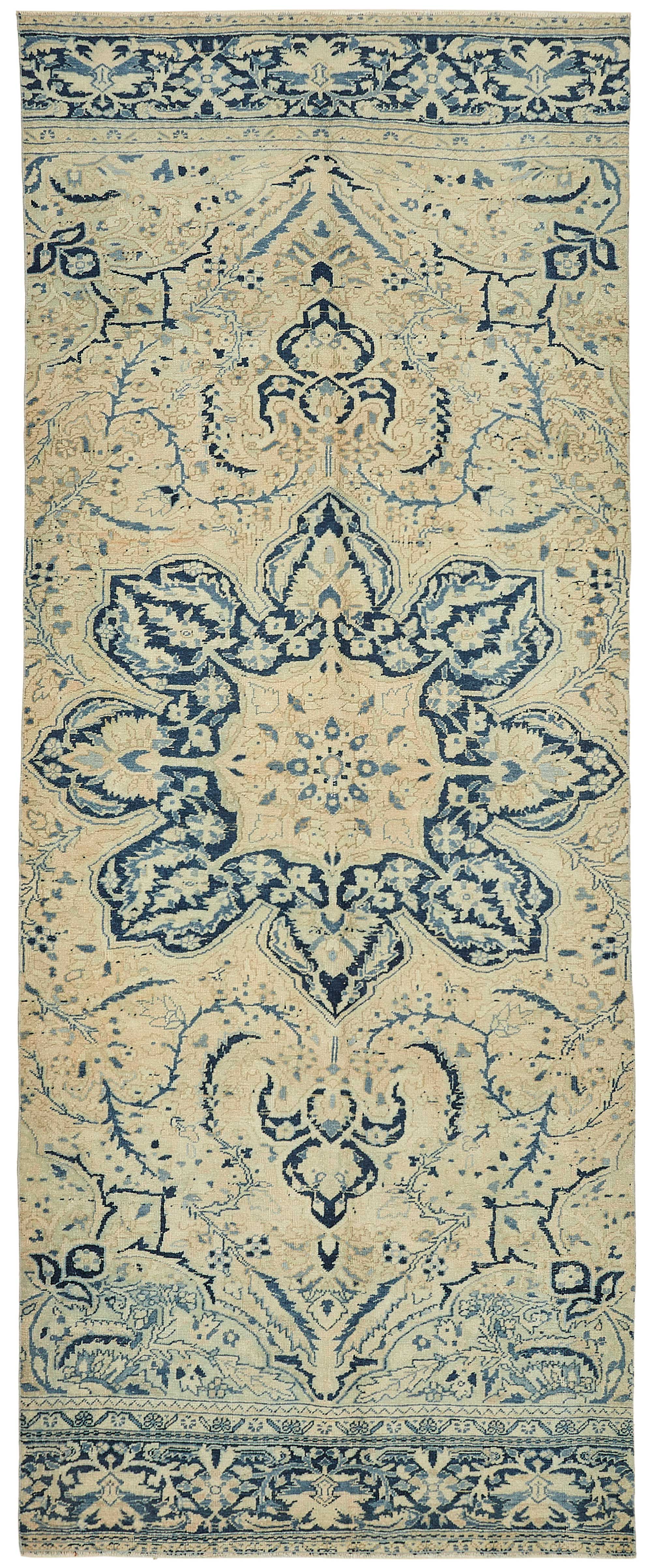 5x13 Beige Vintage Large Area Rug - 49438