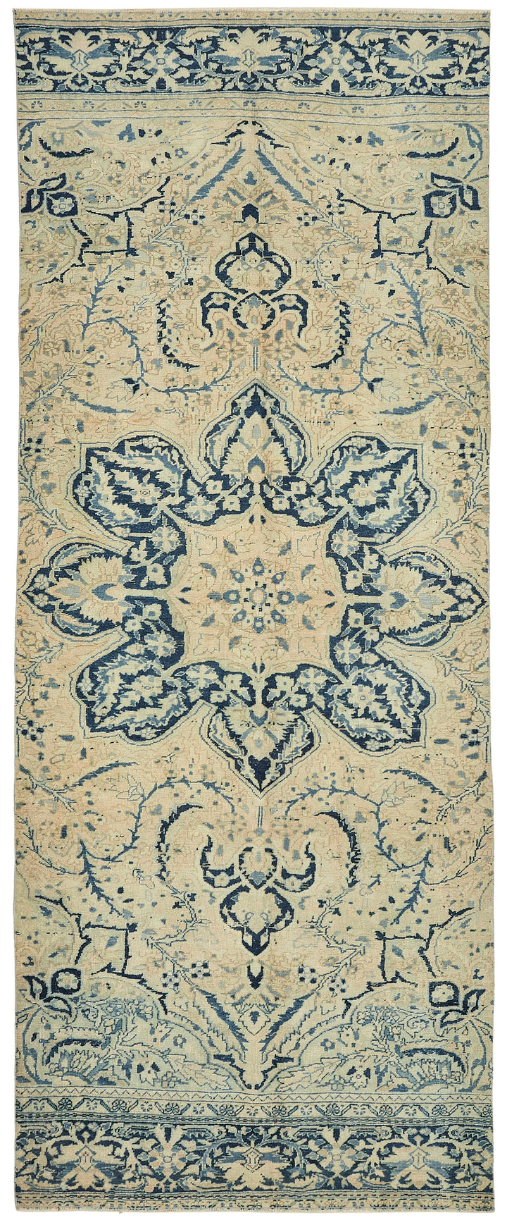 5x13 Beige Vintage Large Area Rug - 49438