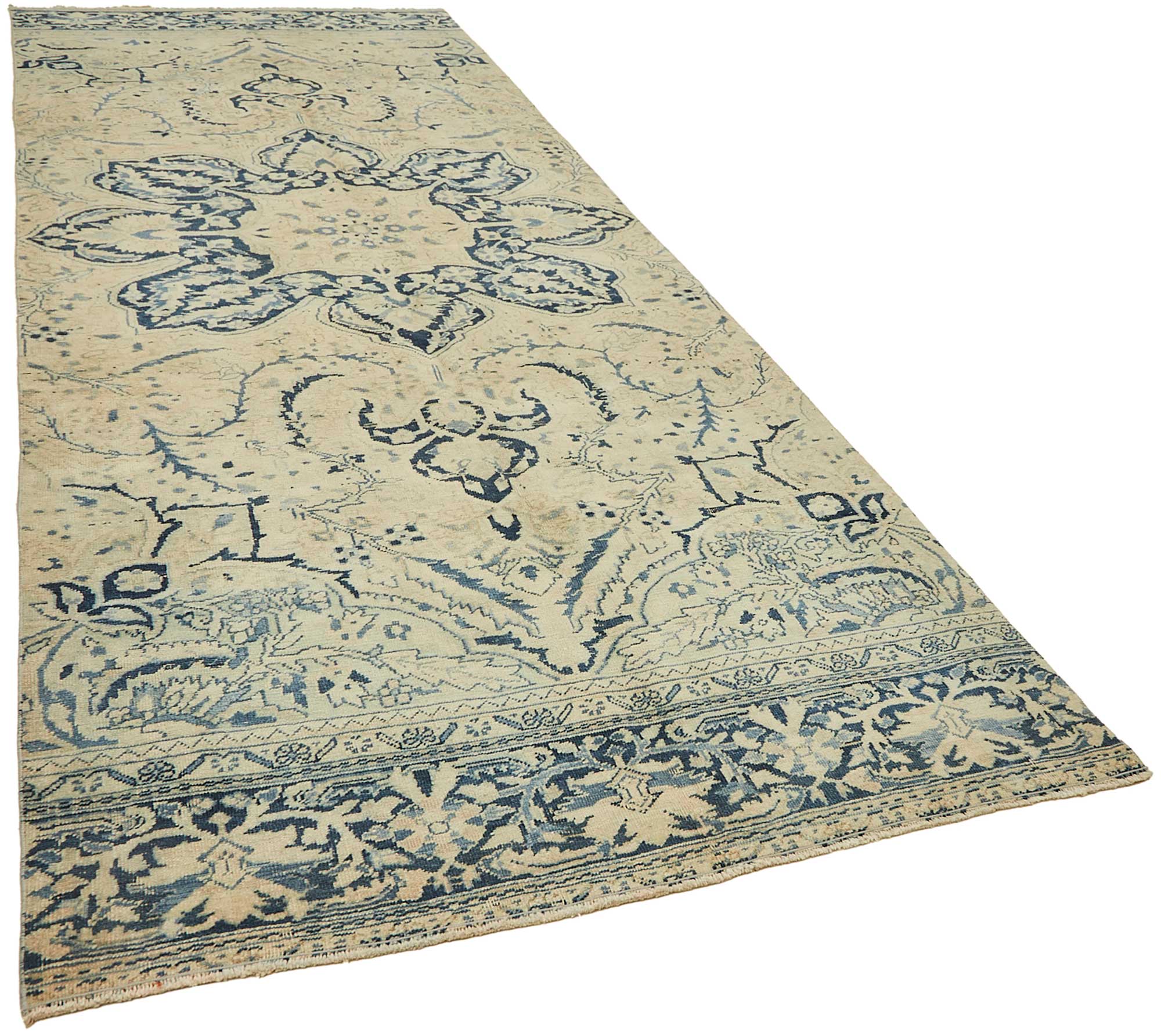 5x13 Beige Vintage Large Area Rug - 49438