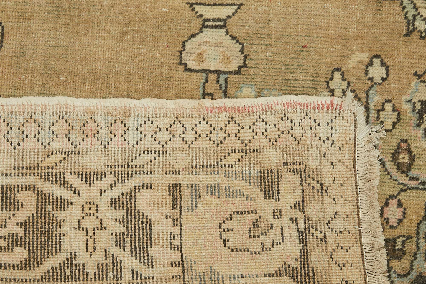 7x10 Beige Vintage Large Area Rug - 49439