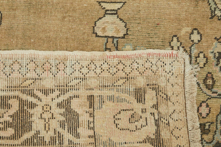 7x10 Beige Vintage Large Area Rug - 49439