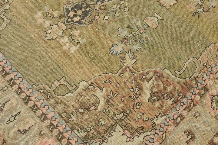 7x10 Beige Vintage Large Area Rug - 49439