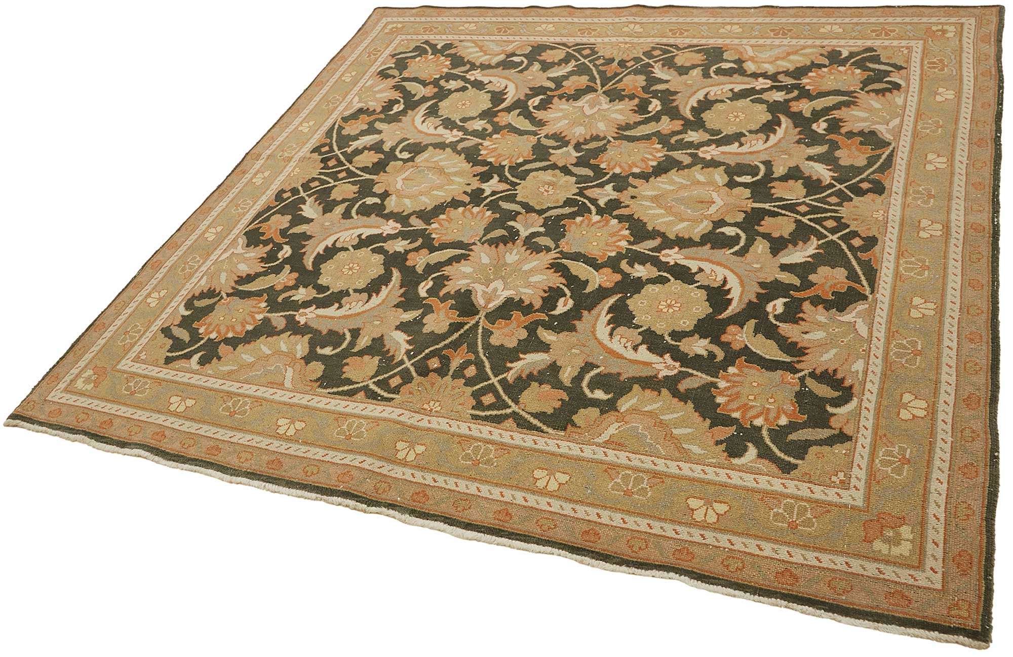 6x6 Beige Vintage Large Area Rug - 49440